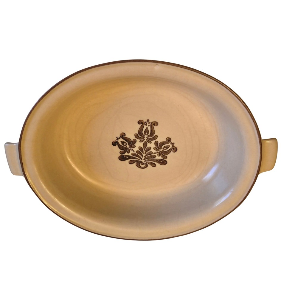 Pfaltzgraff Village Brown 2 Pc Casserole Baking Dish Set Ovenware Vintage USA - Picture 10 of 16
